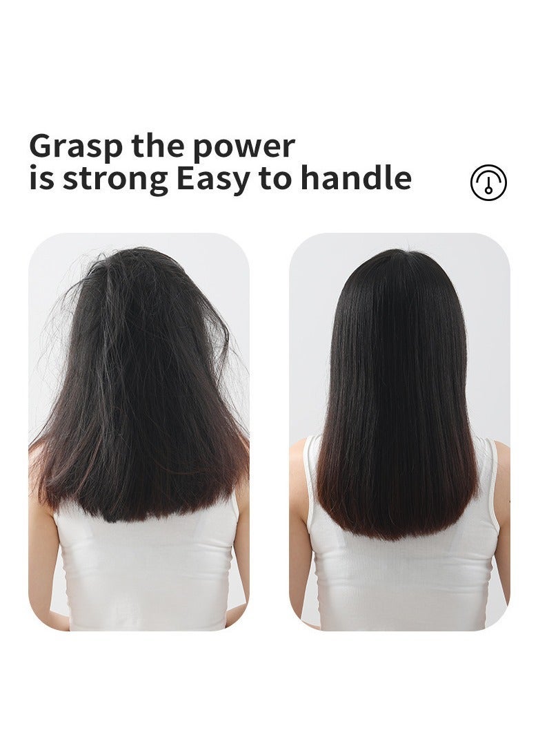 general Hair Straightener Brush 80-230°C Adjustable Temperature Anti-Scald UK Plug Straightening Brush for Home Travel - Image 4