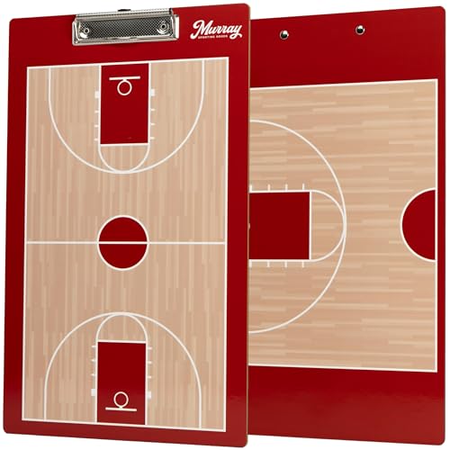 Murray Sporting Goods Basketball Team Colors Dry Erase Coaches Clipboard Red - Image 1