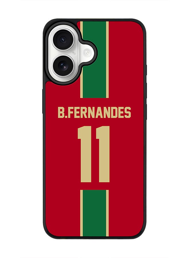 Stylizedd iPhone 17 Case, [Compatible with MagSafe] Slim Magnetic cover Phone Case iPhone 17 -Football  Portugal, B.Fernandes - Image 1