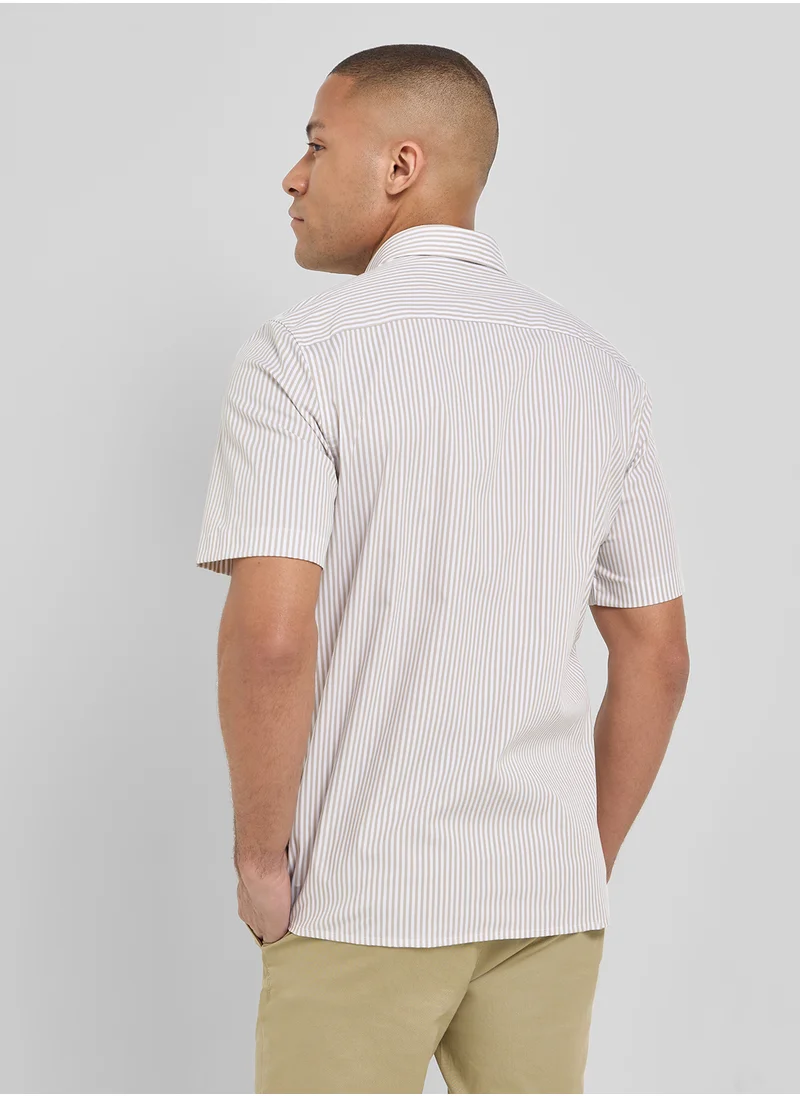 CALVIN KLEIN Poplin Stripe  Shirt