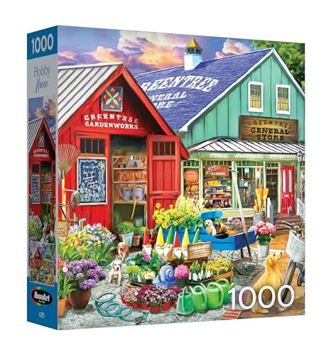 RoseArt Hobby Haven Greentree Garden Center 1000 Piece Jigsaw Puzzle for Adults - Image 1