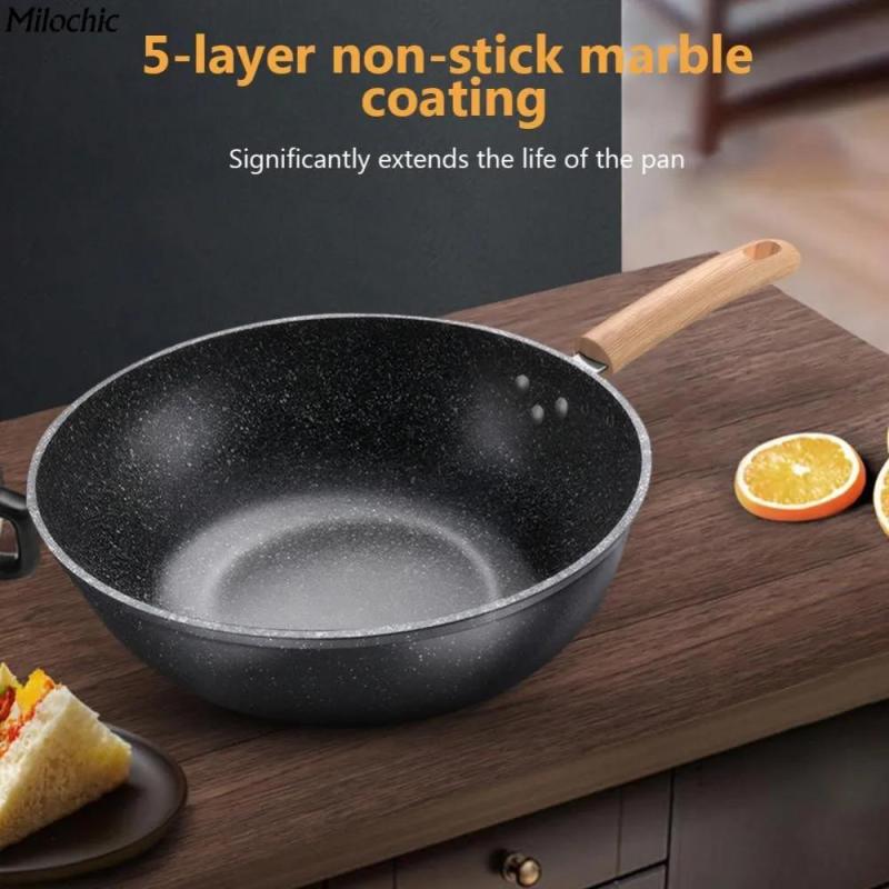 Non-Stick Pan 32*32*10.5 Cm Enhanced Non-Stick Coating - Thickened Base For Stable Heat Distribution Lightweight Durable Pan For Home Kitchen Stove Use - Image 5