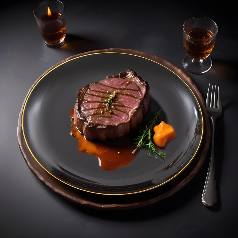 KIRE 100PCS Black and Gold Plates - Black Plastic Plates Disposable with Gold Rim for Party/Wedding Include 50Pcs10.25inch Black Dinner Plates and 50Pcs 7.5inch Black Dessert/Salad Plates - Halloween - Image 1