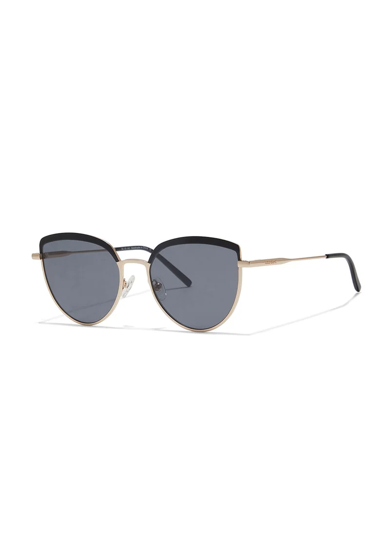 30Sundays Aurelia,Women Sunglasses, Cat Eye Sunglasses, UV Protection: UV400 (Black,Grey)
