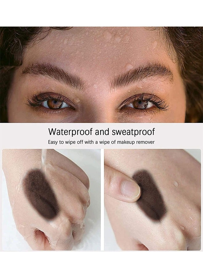 Generic 3-in-1 Professional Makeup Gift Set, For Modify The Hairline, Face Shadows, Draw 10 Kinds of Eyebrow Shapes with The Help of Eyebrow Cards(Dark Brown)  - Image 5