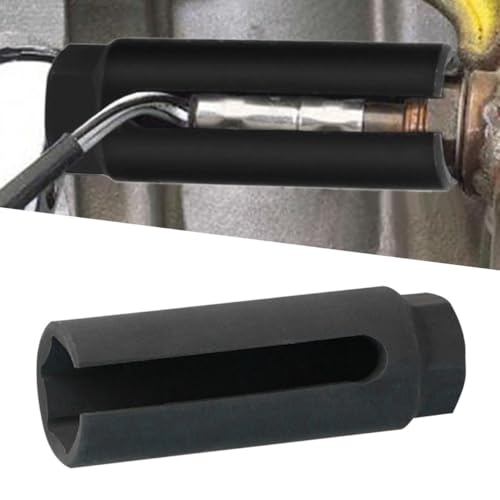UHANBUT Car Oxygen Sensor Sleeve 38 Inch Drive 78 Inch 22mm 6Point O2 Sensor Adapter with Side Wire Cutout Universal Vehicle O2 Sensor Repair Tool with 516 Opening Small - Image 1