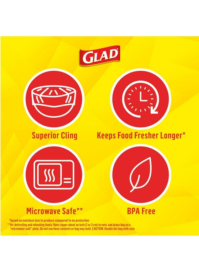 Glad Cling N Seal Plastic Food Wrap, 300 Square Foot Roll - 4 Pack (Package May Vary) - Image 3