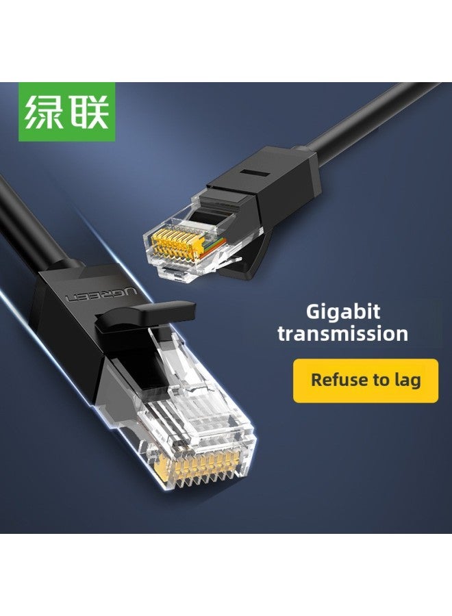 Green Union Class 6 Gigabit Network Line Class 6 Finished Computer Outdoor Network Line 1 2 5 8 10 15 30 100 M-Color:0.5 M  - Image 1