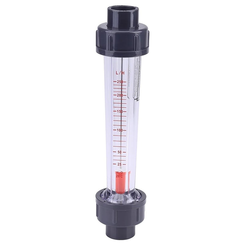25-250L/H Flowmeter Water Flow Meter Tube Type Flowmeter Plastic Tube Type 25-250L/H Instantaneous Water Flowmeter - Image 1