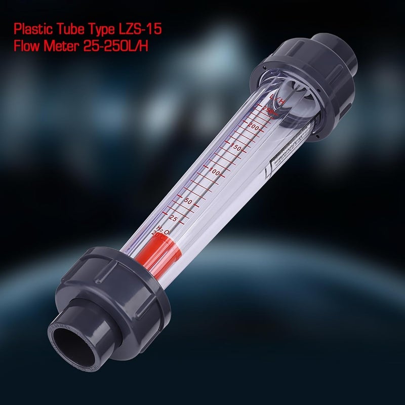 25-250L/H Flowmeter Water Flow Meter Tube Type Flowmeter Plastic Tube Type 25-250L/H Instantaneous Water Flowmeter - Image 4