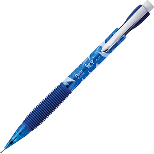 Pentel قلم رصاص ميكانيكي بنتل AL27TCSWSPR آيس، 0.7 مم، برميل أزرق شفاف، 24/عبوة - Image 2