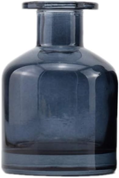 QUUPY 1Pcs 150ml/5oz Empty Glass Diffuser Bottle Aromatherapy Jar Container Fragrance Accessories Use with Essential Oils Replacement Diffusers Reed Sticks DIY Crafts Decor Blue
