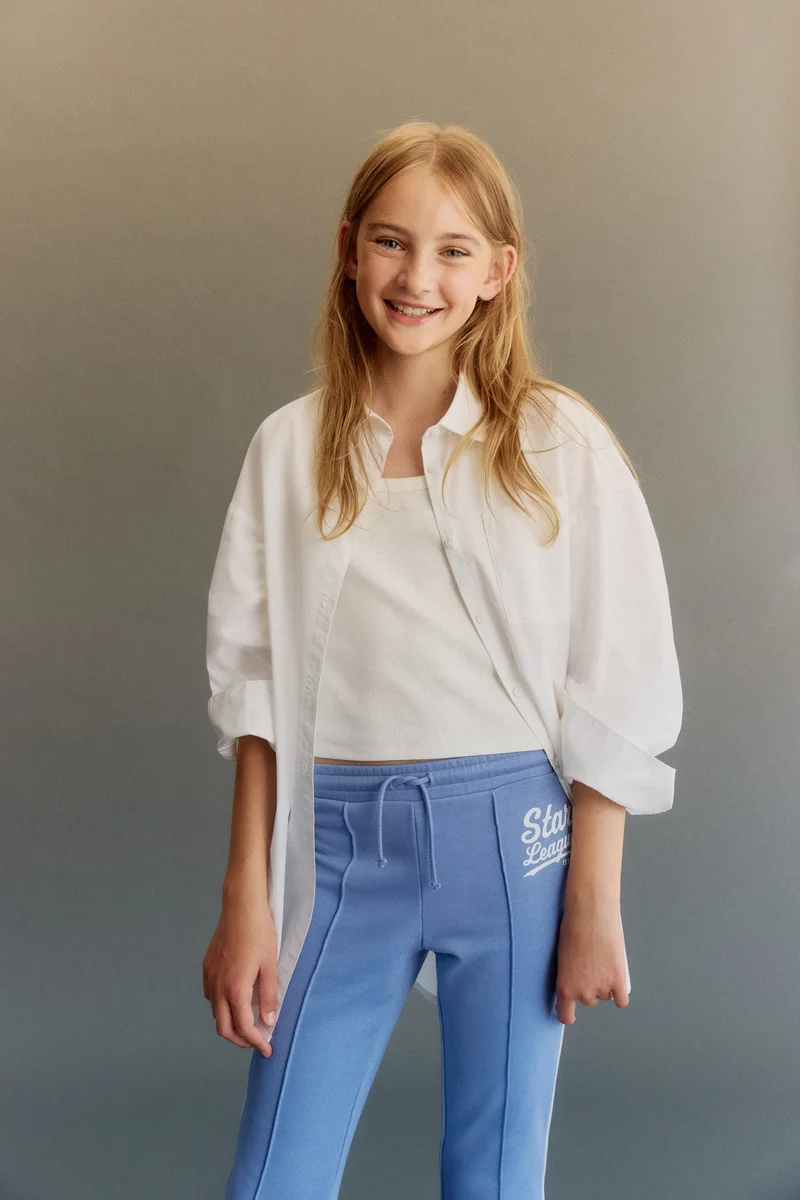 H&M Flared crease-leg joggers