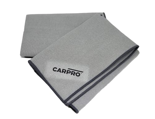 CARPRO GlassFiber Microfiber Drying Towel - Spotless Glass Windshield & Windows, Microfiber Edge, Lint & Tag Free, Car Washing & Auto Detailing (Pack of 1) - Image 1