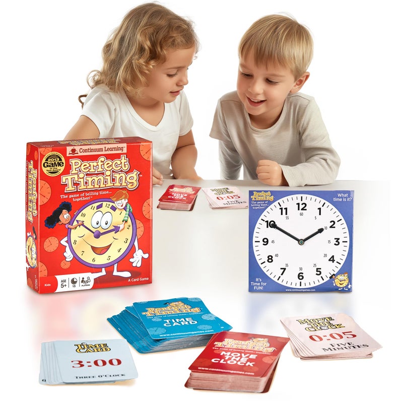 Continuum Games Perfect Timing Game Tell Time Cooperative Board Game for Kids Fun Educational Family Game to Learn How to Read a Clock - Image 2