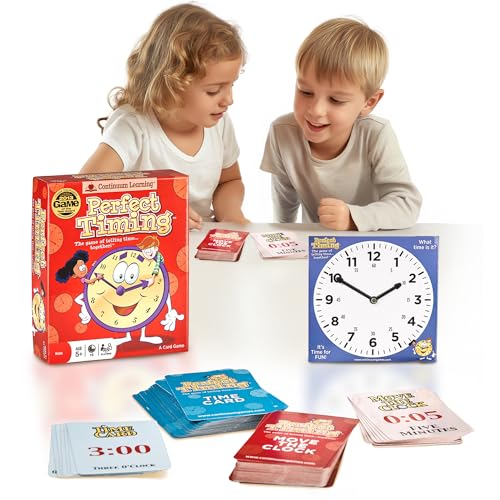 Continuum Games Perfect Timing Game Tell Time Cooperative Board Game for Kids Fun Educational Family Game to Learn How to Read a Clock - Image 1