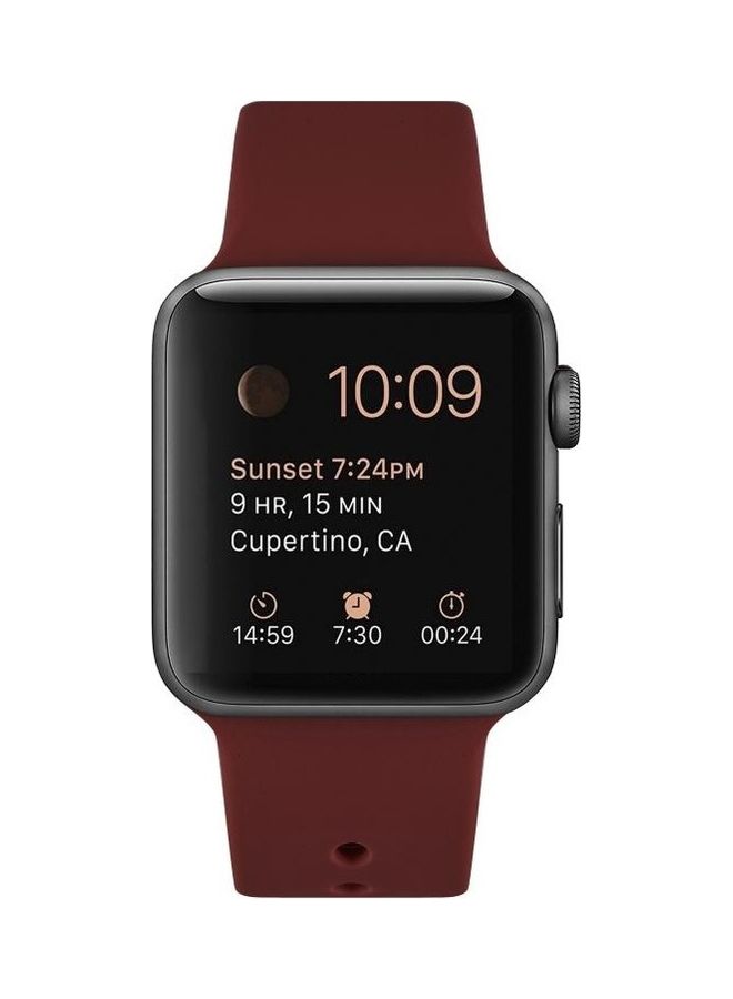 NIBEMINENT Replacement Strap For Apple Watch Series SE/6/5/4 40mm And 3/2/1 38mm Red - Image 2
