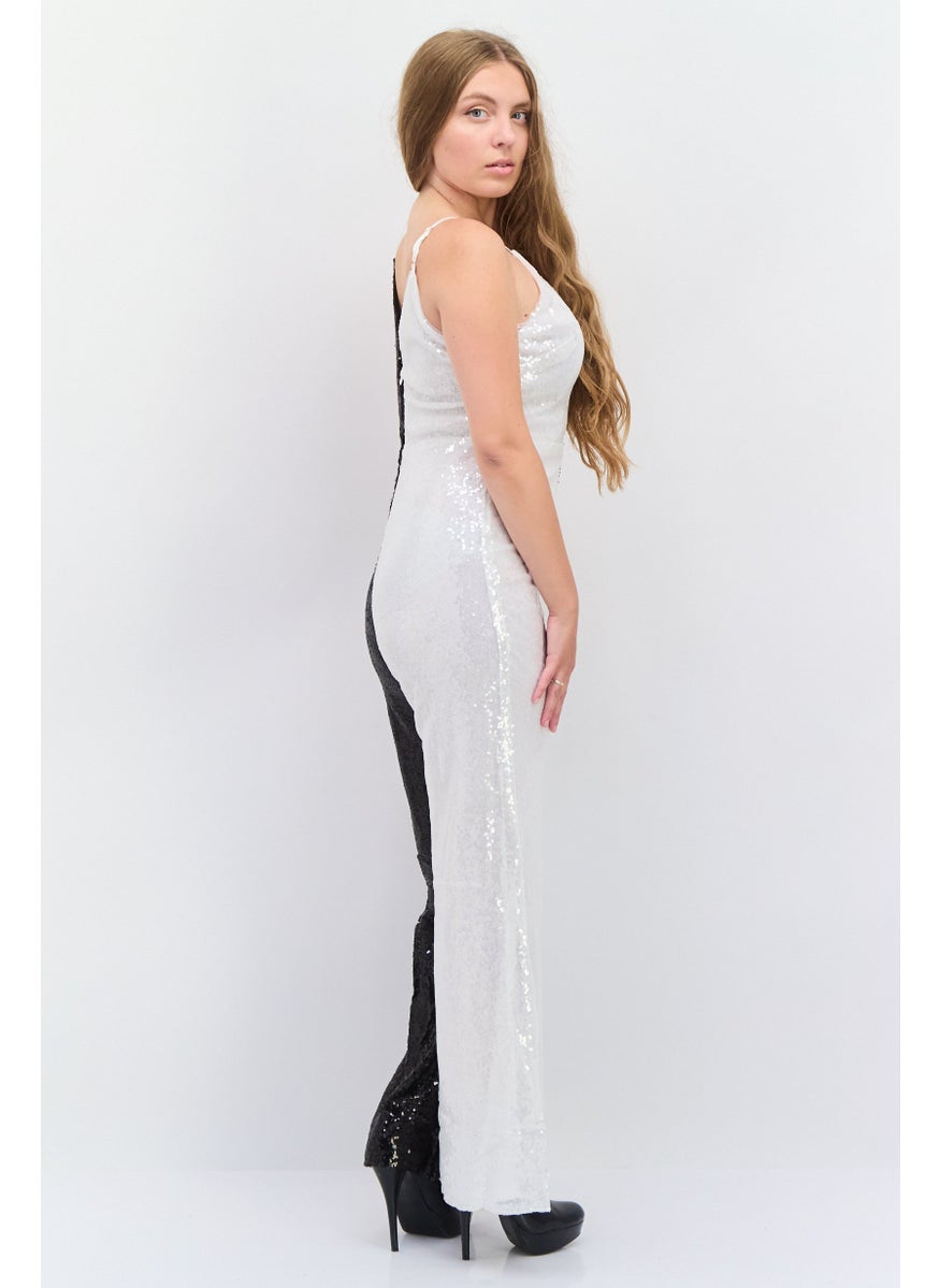 Jaded Rose Women Two-Tone Sleeveless Jumpsuits, Multicolor  - Image 2
