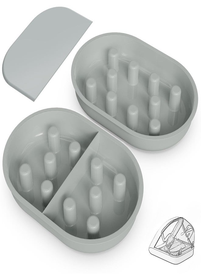 Baofum Slow Feeder Bowl for Automatic Microchip Cat Pet Feeder, Helps Prevent Bloat & Improve Digestion, Easy to Clean, Slow Feeder Bowls & Mat - Image 1