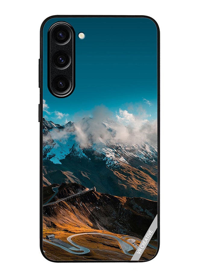 VR CREATIVE Protective Case Cover For Samsung Galaxy S24 Plus Road And Mountains Design Multicolour - Image 1