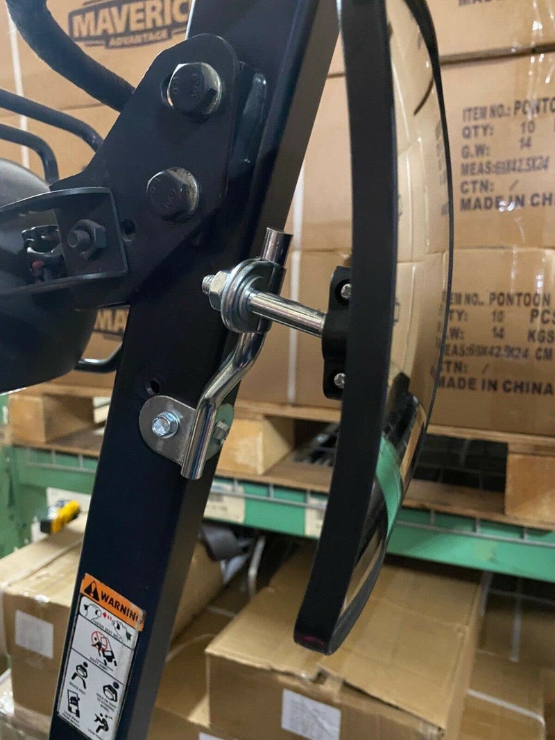 Maverick Advantage Universal Rear or Side View Mirror (4 5/8"x8") for Forklifts w/Mounting Arm - Image 5