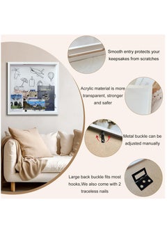 Excefore Keepsake Memory Box,Adventure Archive Box,Commemorative Box,Shadow Box with Slot,with Traceless Nails.Suitable for Tabletop and Wall Display,Traveler's Gift, 12in-Cartoon  - Image 3