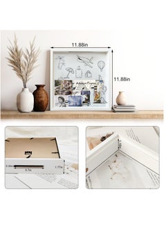 Excefore Keepsake Memory Box,Adventure Archive Box,Commemorative Box,Shadow Box with Slot,with Traceless Nails.Suitable for Tabletop and Wall Display,Traveler's Gift, 12in-Cartoon  - Image 2