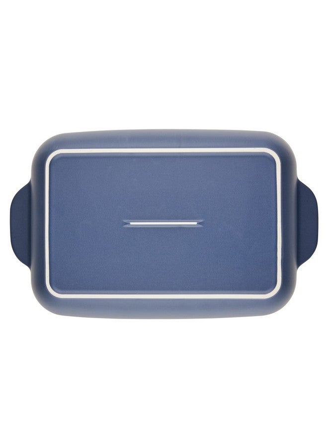 اييشا صينية خبز/لازانيا سيراميكية من عائشة كاري، مستطيلة الشكل، 9 بوصة × 13 بوصة - مرساة، أزرق - Image 4