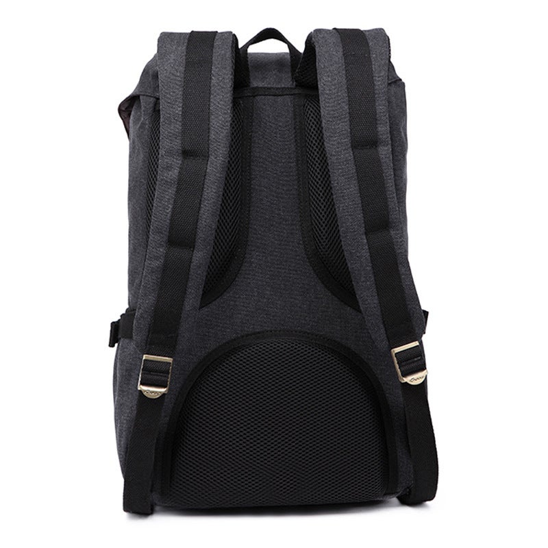 Wear-Resistant Backpack Canvas Bag Outdoor Leisure Travel Bag Backpack Student Schoolbag - Image 4