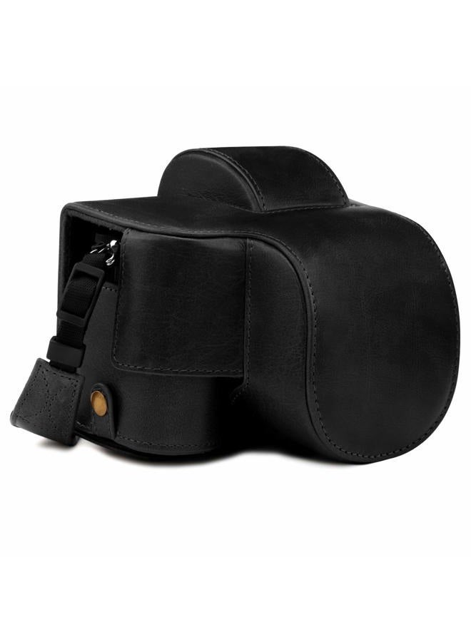 MegaGear MG1813 Ever Ready Genuine Leather Camera Case Compatible with Nikon Z50 (16-50mm) - Black - Image 1