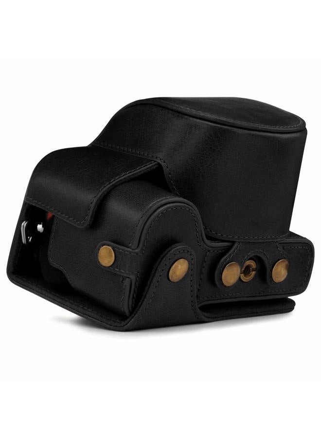 MegaGear MG1813 Ever Ready Genuine Leather Camera Case Compatible with Nikon Z50 (16-50mm) - Black - Image 2