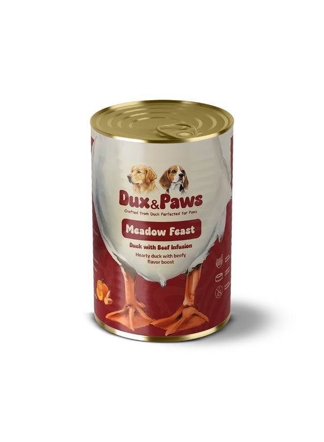 Dux&Paws Meadow Feast Premium Duck Paté for Dogs - 400g Net Weight | Hypoallergenic Single Protein Formula & Balanced Wet Food pets food ,dogs food - Image 1