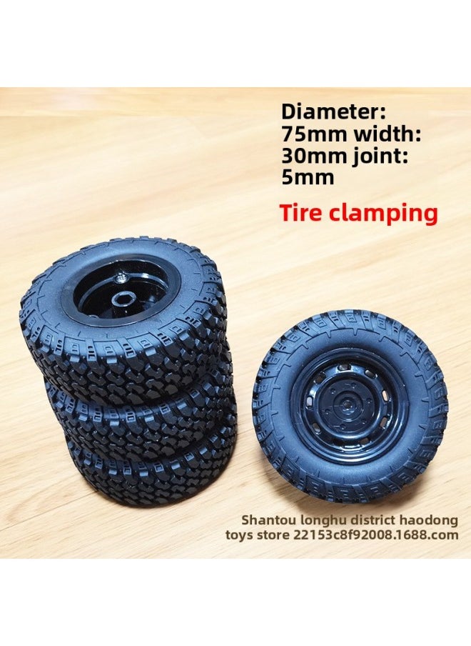 Mangniu Naughty Dragon Feiyu Remote Control Model Car Climbing Car Modified Parts Universal Tire Clamp-Color:C74 Tires (with Sponge)/4 Pieces
