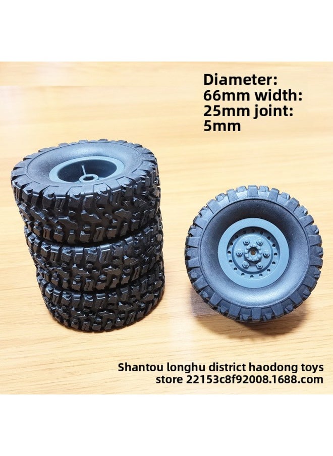 Mangniu Naughty Dragon Feiyu Remote Control Model Car Climbing Car Modified Parts Universal Tire Clamp-Color:C74 Tires (with Sponge)/4 Pieces