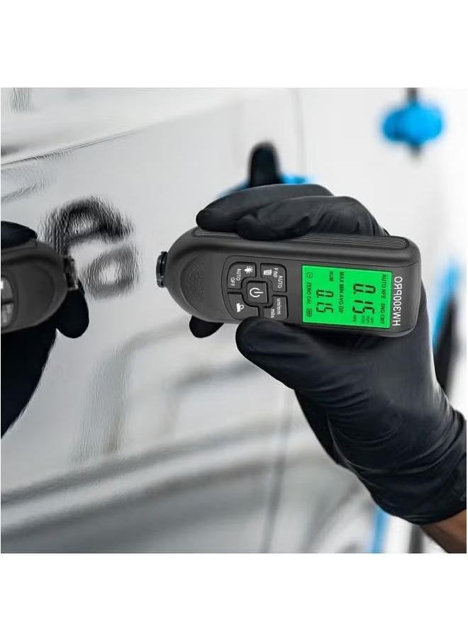Generic - HW-300PRO Car Paint Film Automatic Thickness Gauge, 0-2000um Fe u0026 NFe Coating Tester Manual Automotive Tools - Image 1