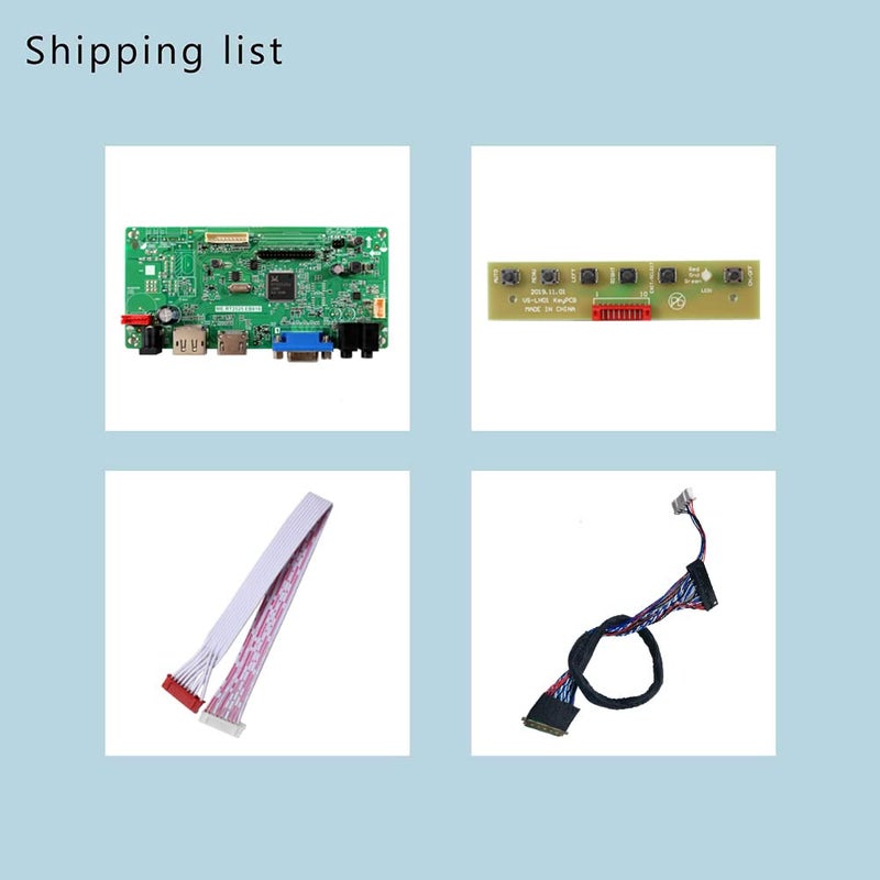 FanyiTek HD-MI VGA DP LVDs Controller Board ME.RT2525.EB818 for 15.6" 17.3" 1920x1080 40pin B156HW02 LP156WF1 N156HGE-L11 LP173WF1 B173HW01 N173HGE-L21 LCD Screen - Image 2