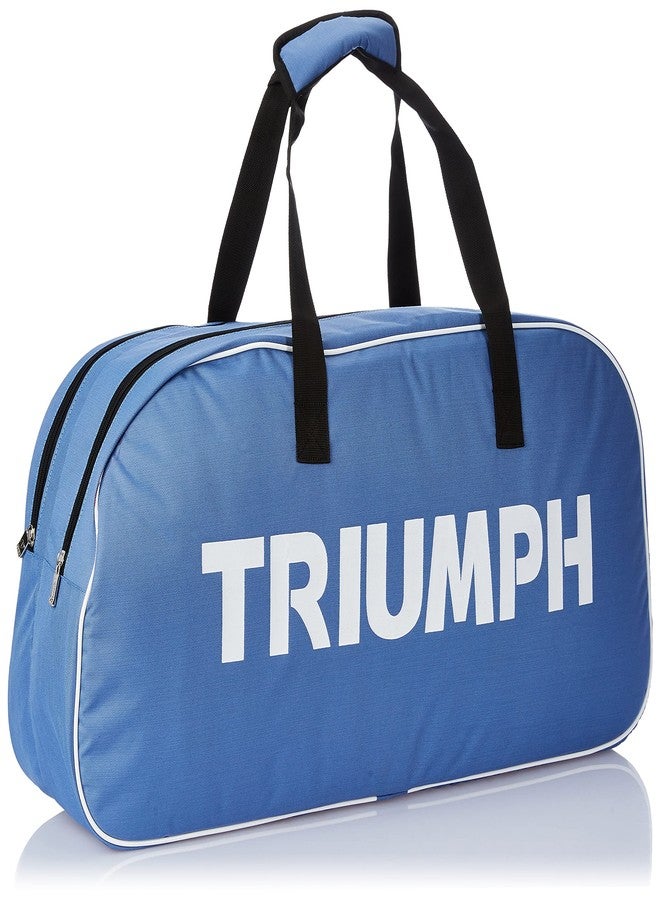 ترايامف مضرب تنس الريشة Triumph Virtue Graphite خفيف الوزن مع أوتار، وحقيبة Cosmic-6R ذات حجرتين، لون سماوي/رمادي - Image 3