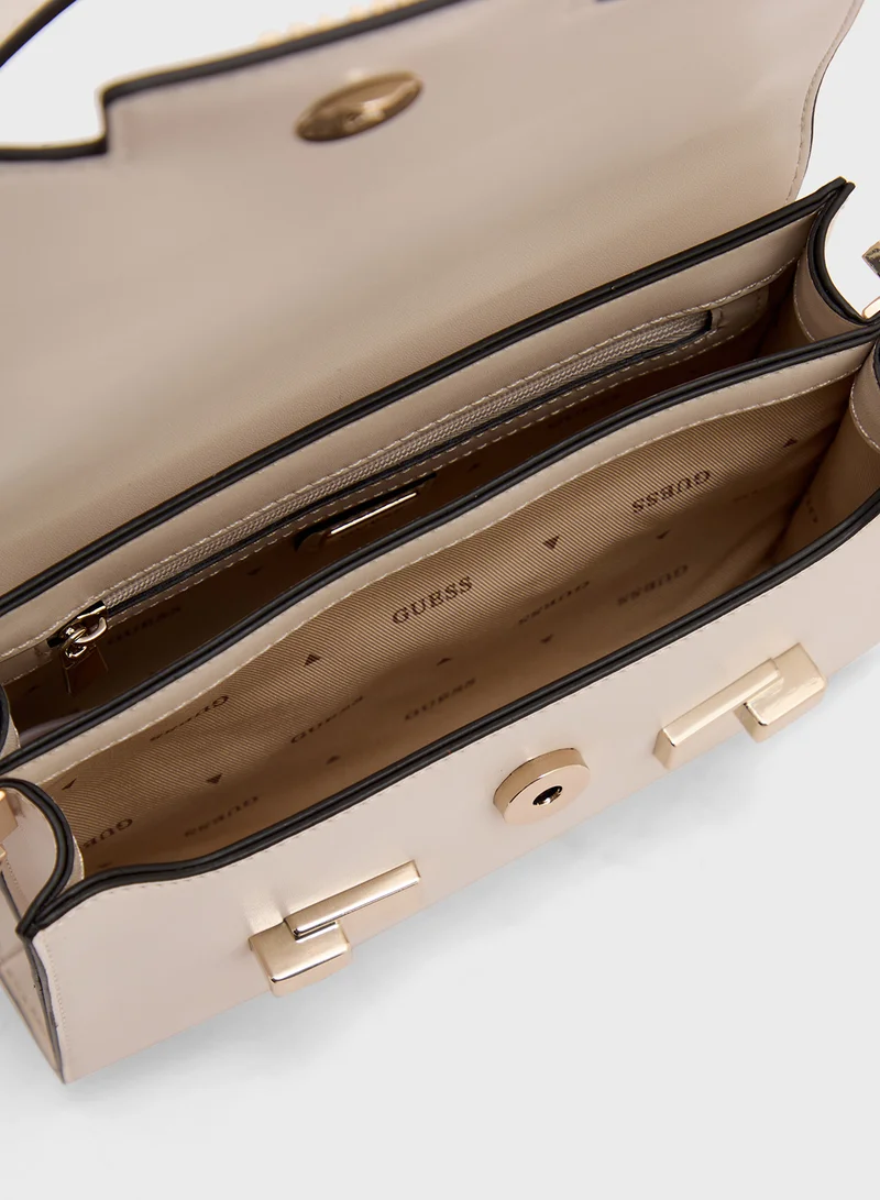 GUESS Eco Aldith Mini Top Hndle Flap