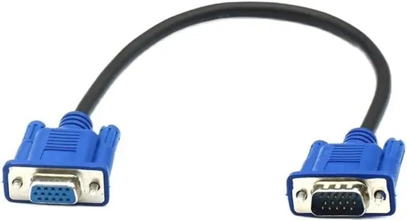 VGA Male To Female Extension Cable 0 3m Monitor Video Cord - Image 1