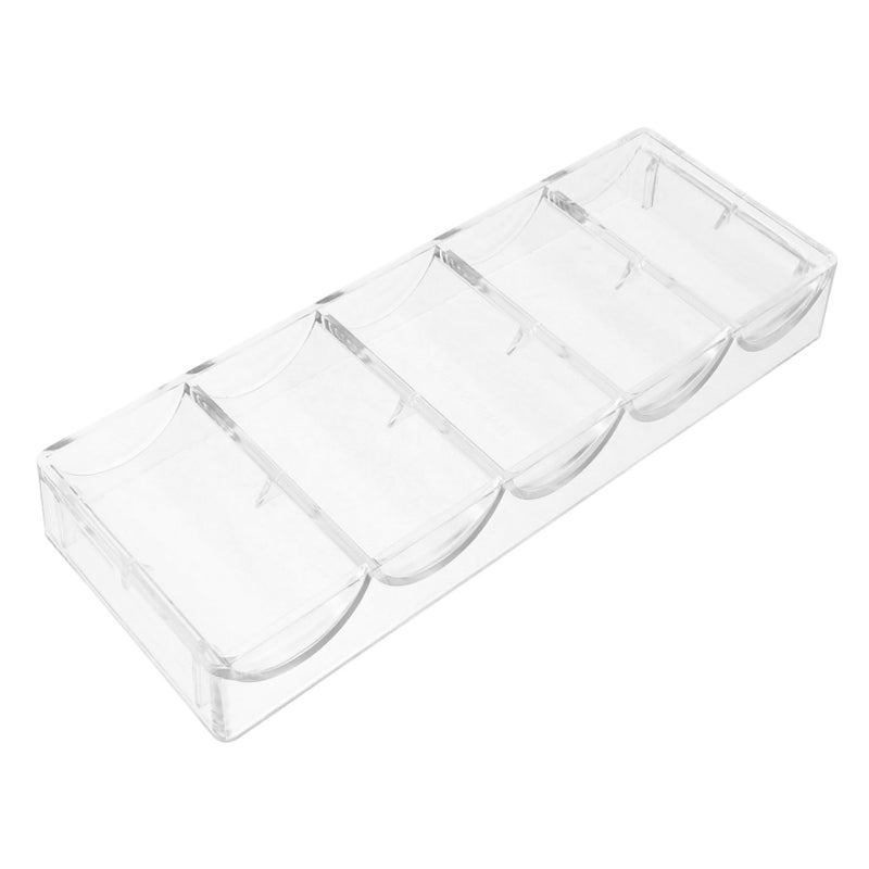 VANZACK Transparent Acrylic Poker Chip Holder Portable Wear Resistant Storage Case - Image 5