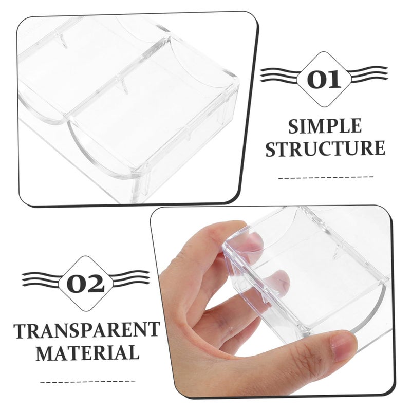 VANZACK Transparent Acrylic Poker Chip Holder Portable Wear Resistant Storage Case - Image 4