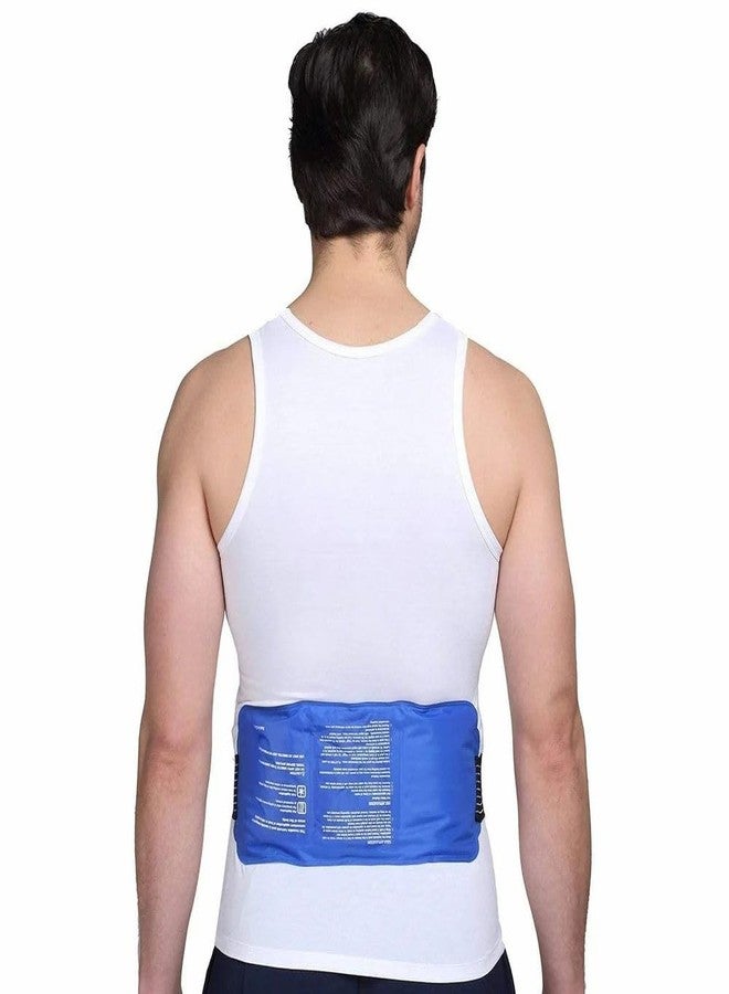 The Veera Reusable Hot & Cold Gel Pack with Adjustable Strap, Pain Relief Therapy Belt for Back, Shoulder, Knee & Elbow, Blue - Image 5