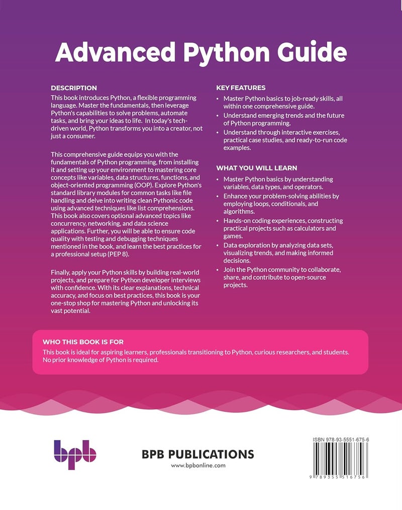 Advanced Python Guide: Master concepts, build applications, and prepare for interviews - Image 2