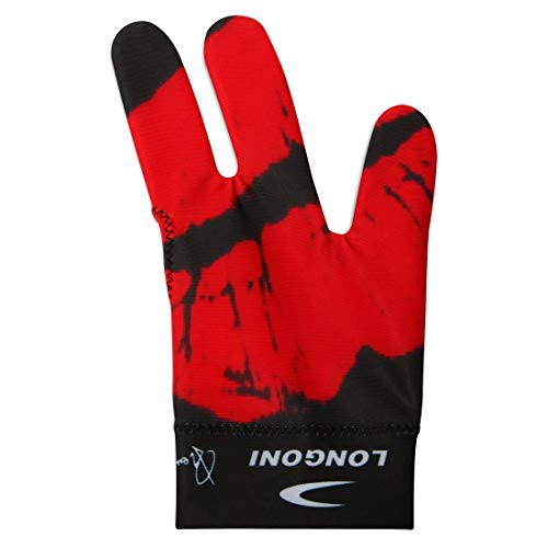 LONGONI Billiard POOL CUE GLOVE Fancy Hot Lips 5 for Left hand - Image 4