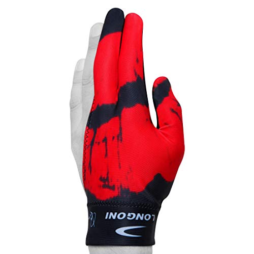LONGONI Billiard POOL CUE GLOVE Fancy Hot Lips 5 for Left hand - Image 2