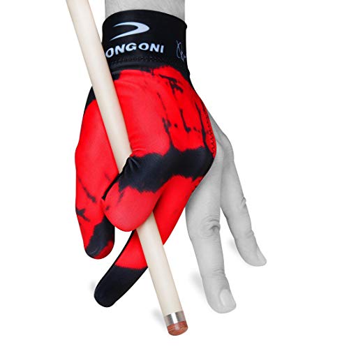 LONGONI Billiard POOL CUE GLOVE Fancy Hot Lips 5 for Left hand - Image 1