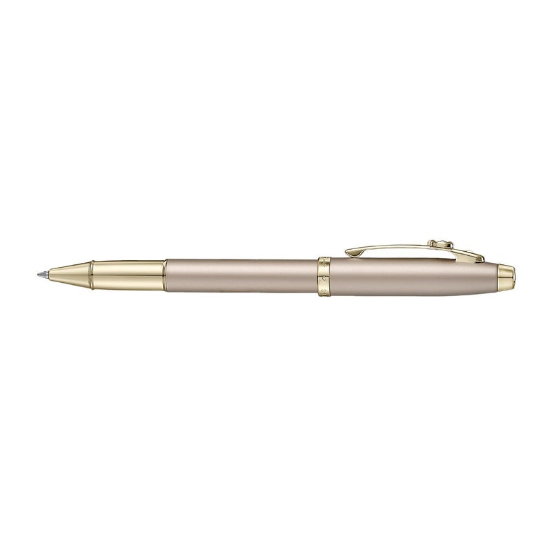Sheaffer 100 Eip 9377 Champagne Gold Rollerball Pen With Champagne Gold Trims And Bow-Shaped Clip Emblem - Image 4