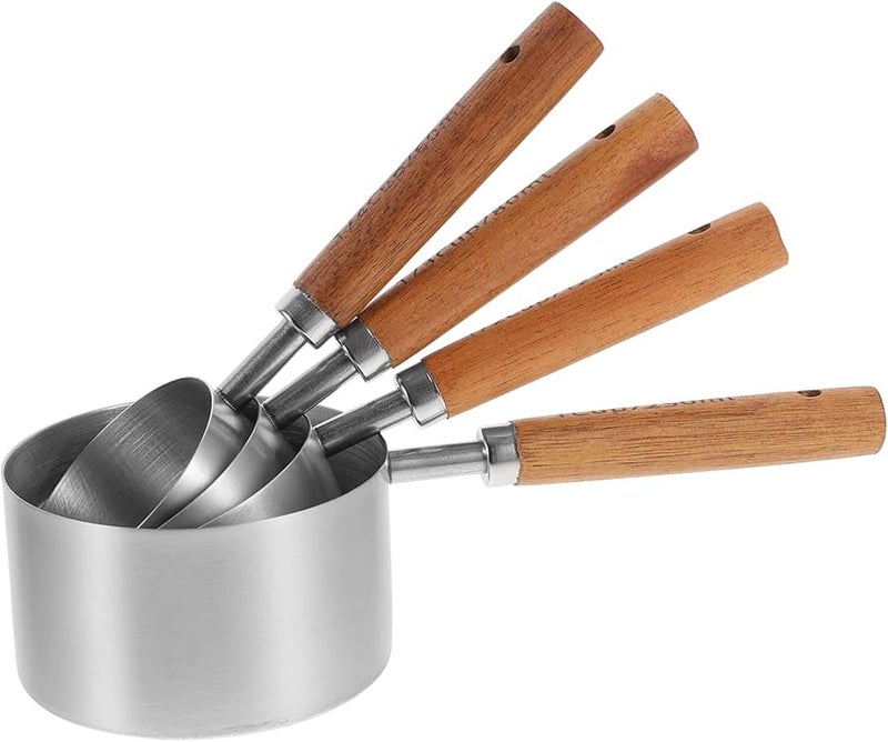 Stainless Steel Measuring Cups Set for Baking Coffee Tea Sugar Kitchen - Image 1