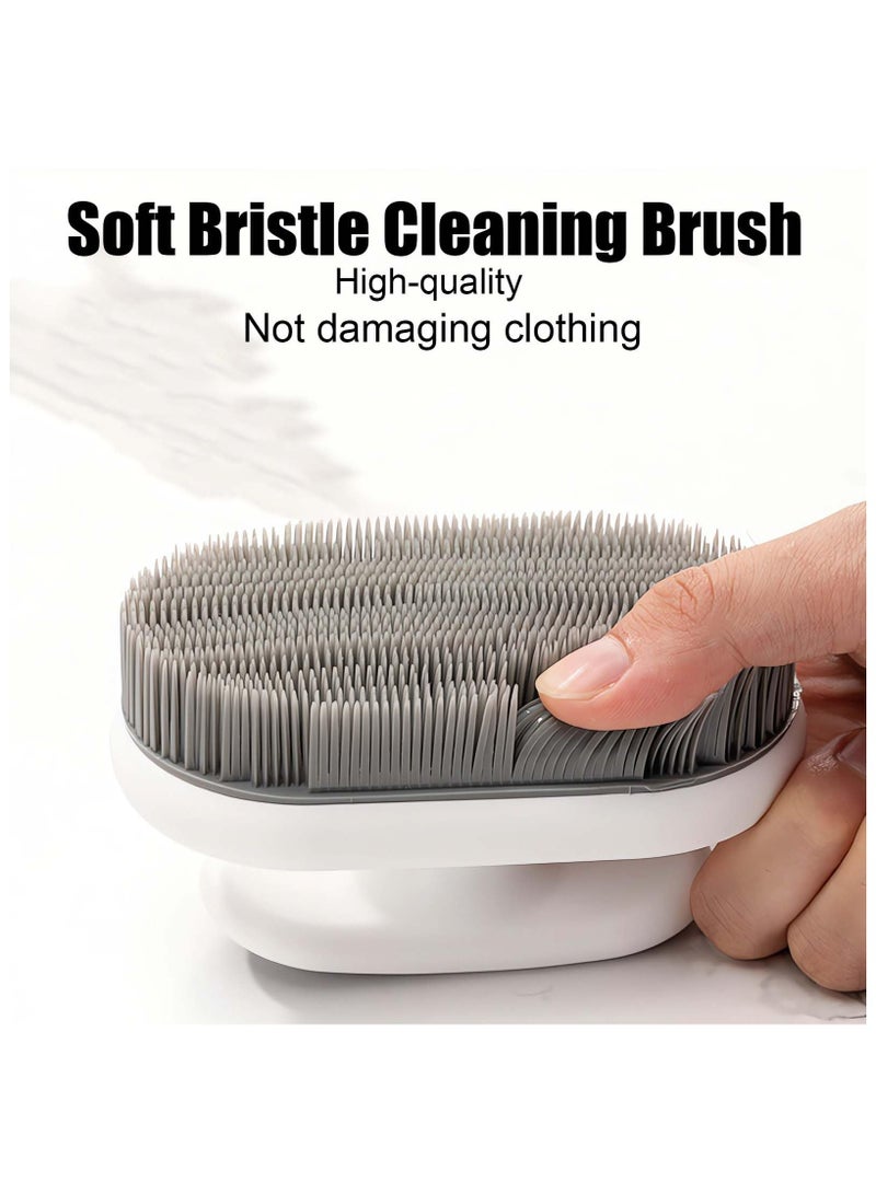 2 Pcs Soft Bristle Cleaning Brush, Silicone Laundry Stain Brush Small, for Cleaning Laundry Brush for Stains on Clothes Hats Underwear, Household Cleaning Washing Brushes, Comfort Grip - Image 2