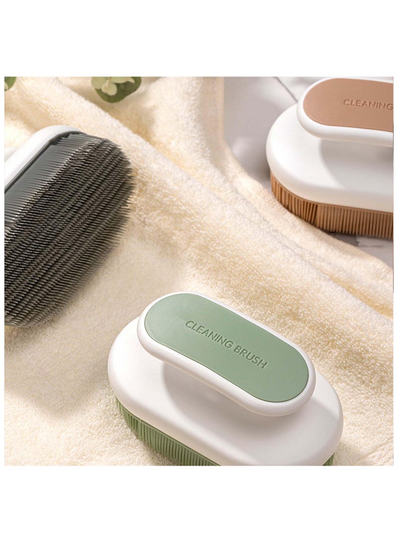 2 Pcs Soft Bristle Cleaning Brush, Silicone Laundry Stain Brush Small, for Cleaning Laundry Brush for Stains on Clothes Hats Underwear, Household Cleaning Washing Brushes, Comfort Grip - Image 4